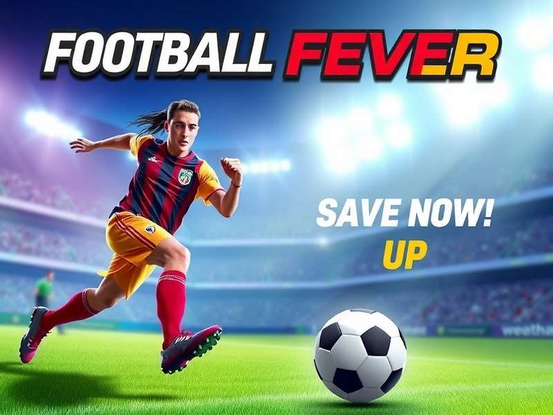 Football Fever gameplay screenshot showing intense match action Football Fever game screenshot